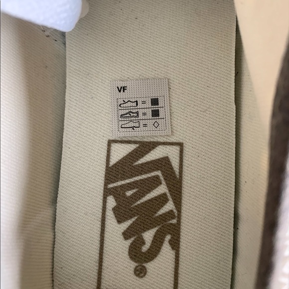 NWOB Women's VANS Washed Look Canvas Polka Dot Skate/Sneakers Size 8.5 Brown - Picture 11 of 11